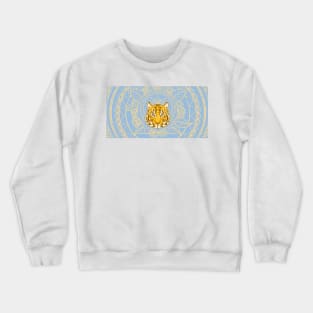 Golden Tiger Design Crewneck Sweatshirt